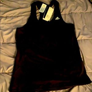Large black Adidas running tank